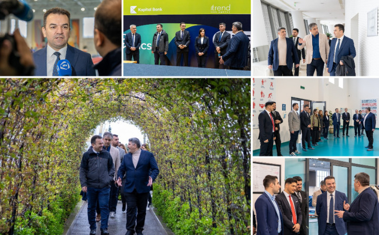 Türkiyə Respublikasının Gənclər və İdman Nazirliyinin nümayəndə heyəti Milli Gimnastika Arenasında 