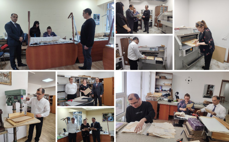 Elmi irs şöbəsinin əməkdaşları Milli arxiv idarəsində təcrübə keçiblər 