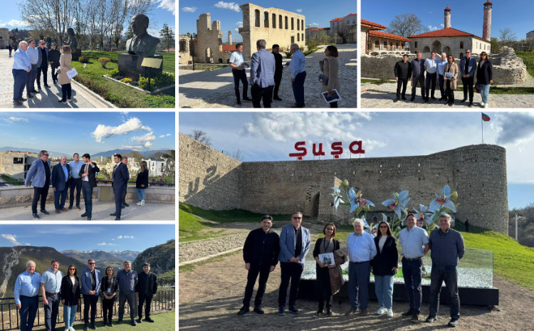 İrlandiya parlament nümayəndə heyəti Şuşa və Xankəndi şəhərlərində olub 