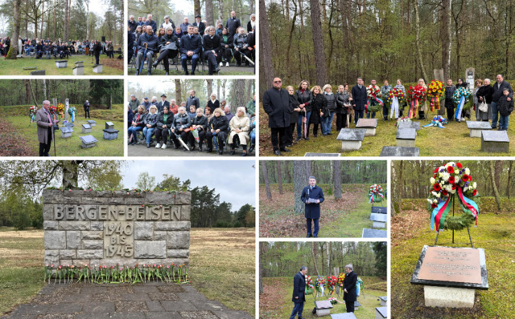Almaniyadakı Bergen-Belzen hərbi əsir düşərgəsində həlak olmuş azərbaycanlı əsirlərin xatirə lövhəsinin açılışı olub 