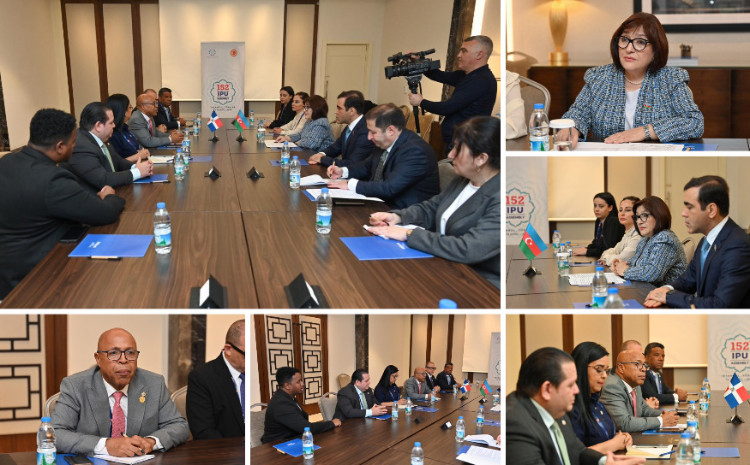 Speaker Sahiba Gafarova meets with Speaker of the Chamber of Deputies of Dominican Republic 