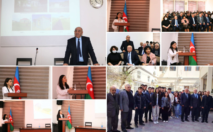 RSXM-də ali məktəblərin tələbələrinin iştirakı ilə “27 Mart -Elm Günü”nə həsr olunmuş seminar keçirilib 