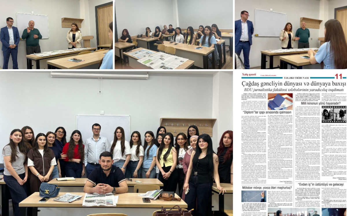 BDU-nun Jurnalistika fakültəsində “Tələbə tribunası” layihəsinin təqdimatı keçirilib 