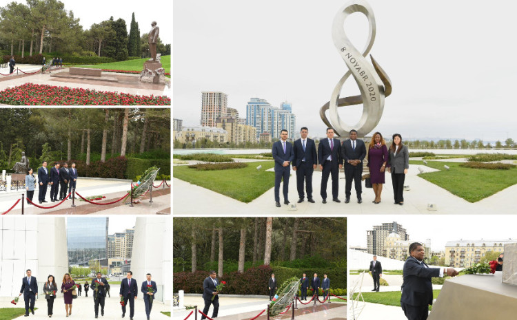 Parlamentlərarası İttifaqın Baş katibi Fəxri xiyabanı və Zəfər parkını ziyarət edib 