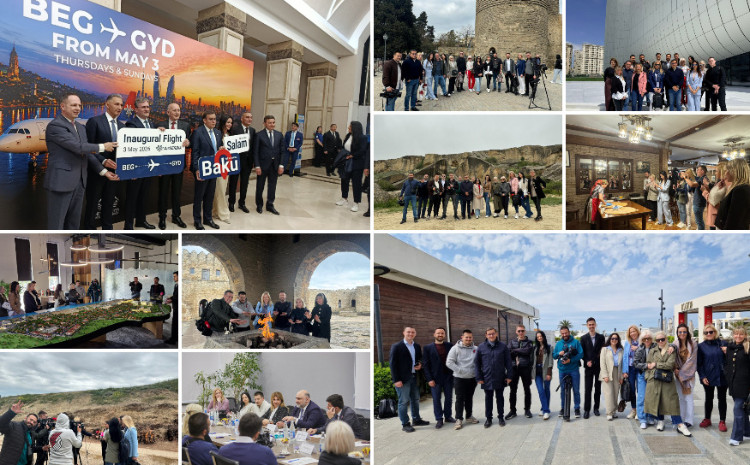 Bakı-Belqrad uçuşları fonunda Serbiya mediası Azərbaycanın turizm imkanları ilə tanış olub 