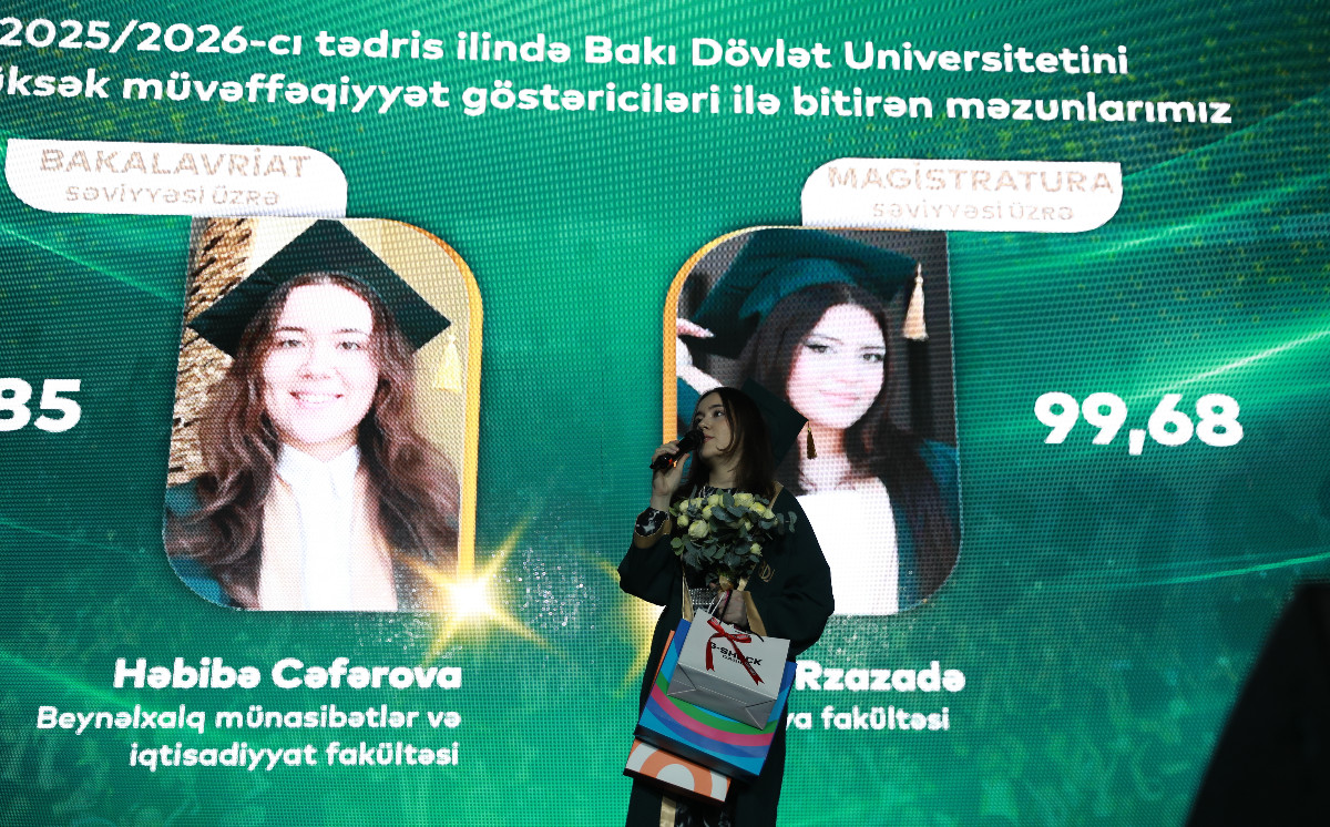 BDU-da 2025/2026-cı tədris ilini ən yüksək ÜOMG ilə bitirən məzunların adları açıqlanıb 