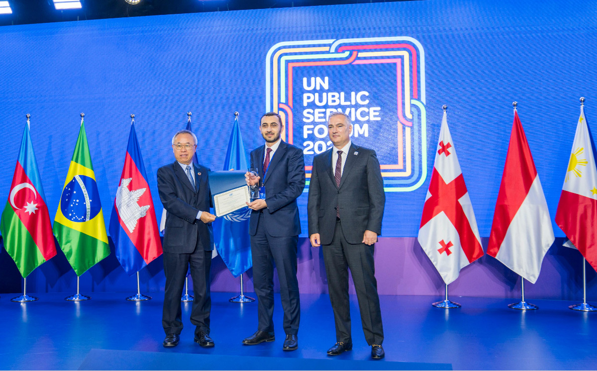 Azərbaycanın inklüziv və ədalətli sosial təminat təcrübəsi BMT-nin Dövlət Xidmətləri Mükafatına layiq görüldü 