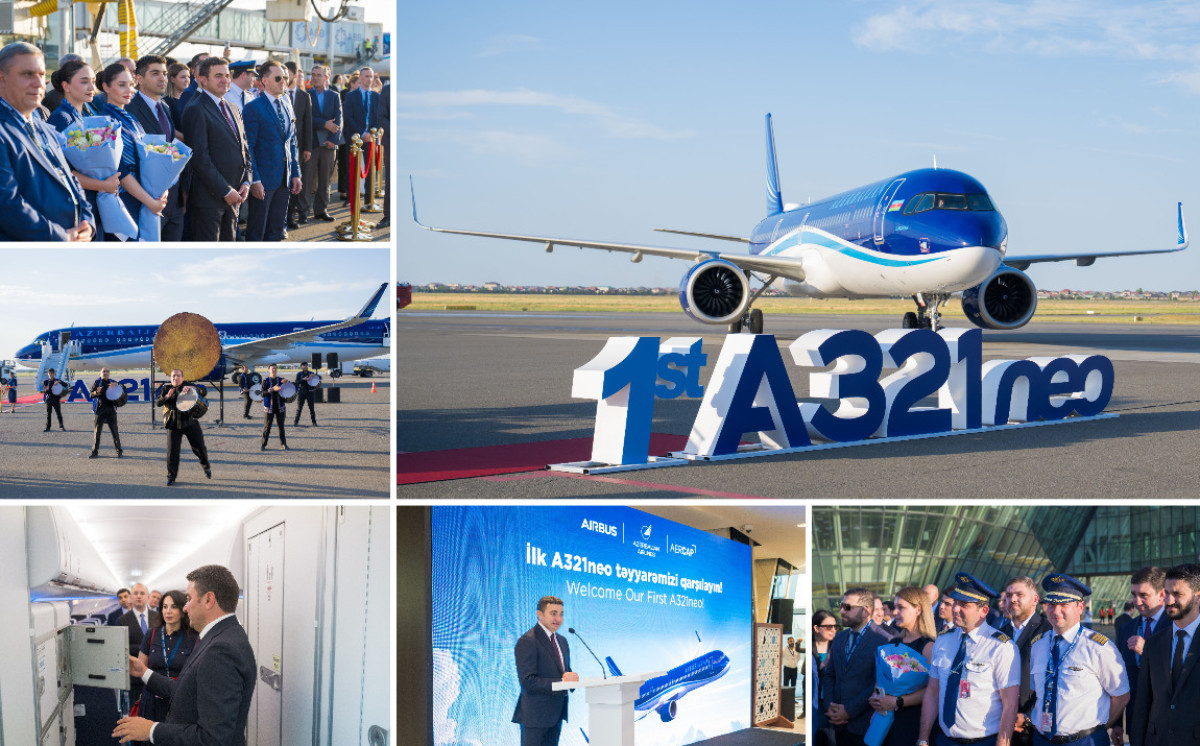 AZAL расширяет свой авиапарк, пополнив его первым Airbus A321neo нового поколения - ВИДЕО